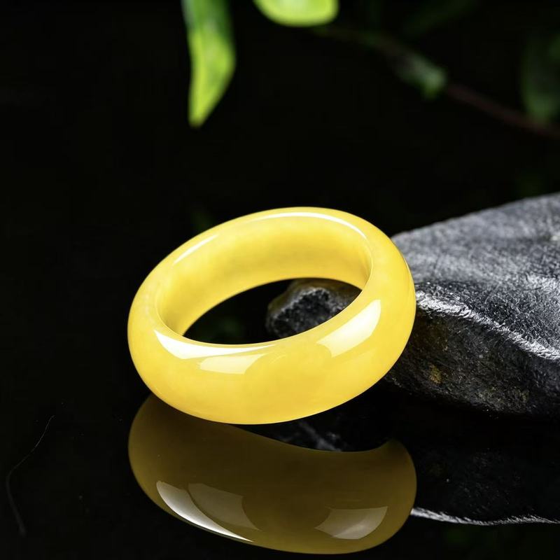 Jewelry & Watches Vitopoulos - Genuine A-grade jadeite ring with full