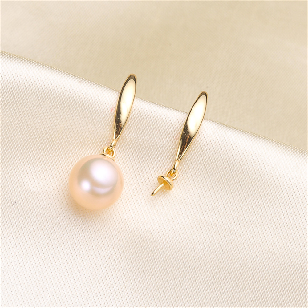 Pearl Stud Earrings - Pearl Beads Stud Earrings Setting Base