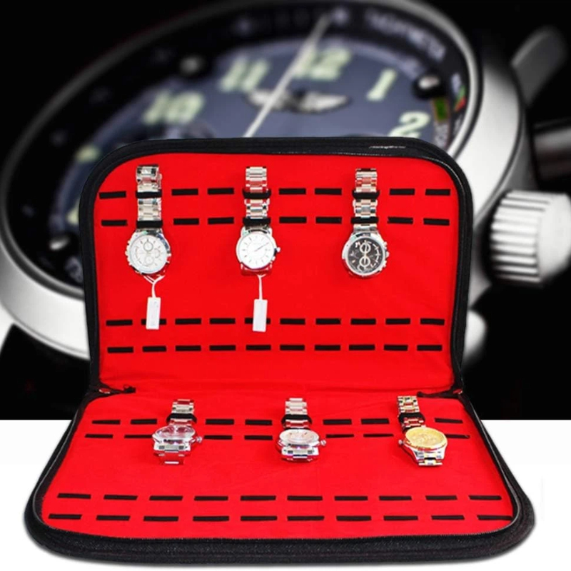 Jewelry Watches Box - 20 Slots Watch Storage Bag Convenient