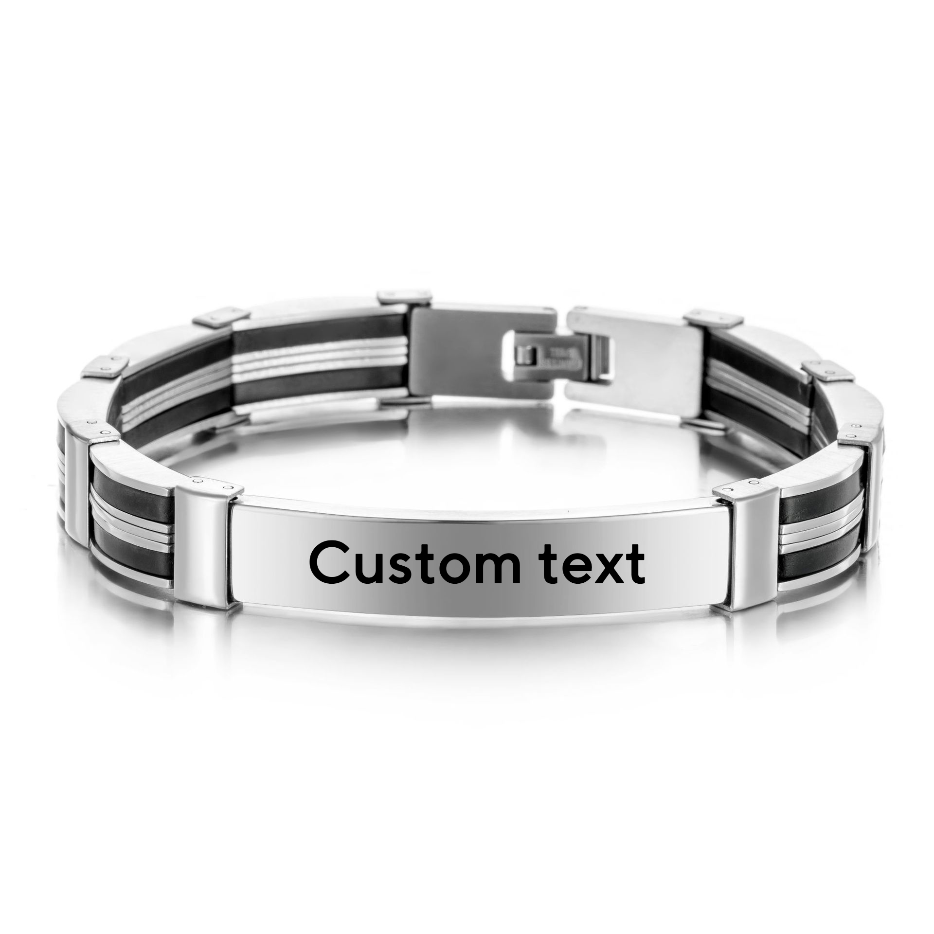Jewelry Watches Men - Punk Custom TEXT Name Men Stainless