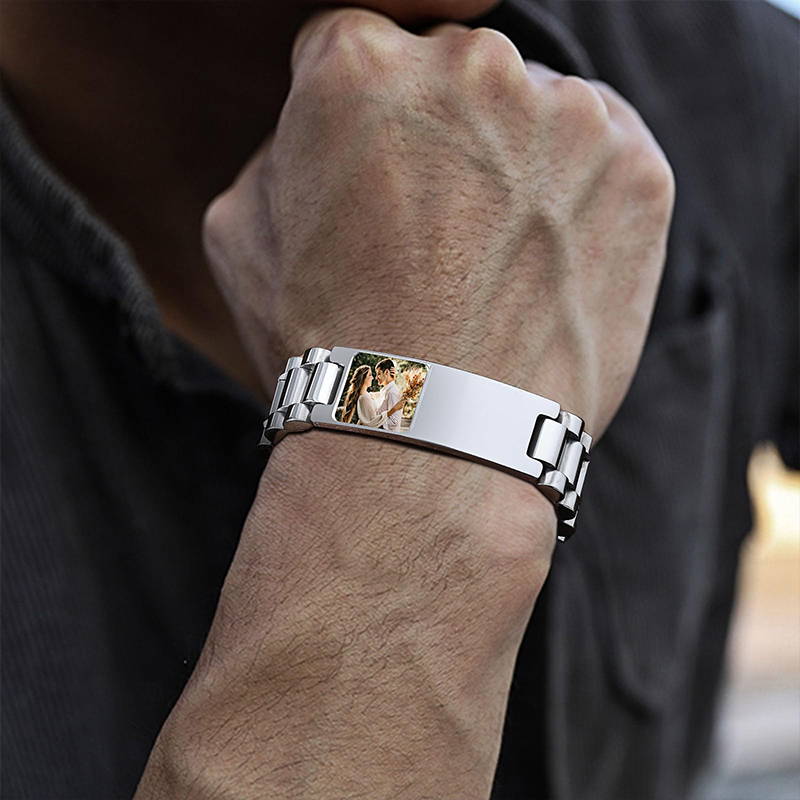 Custom Picture Text Bracelet W - огляд і ціна Jewelry Watches Men