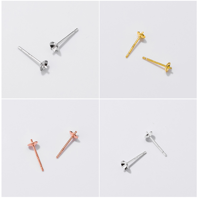 S925 Sterling Silver Earrings  - огляд і ціна Pearl Stud Earrings