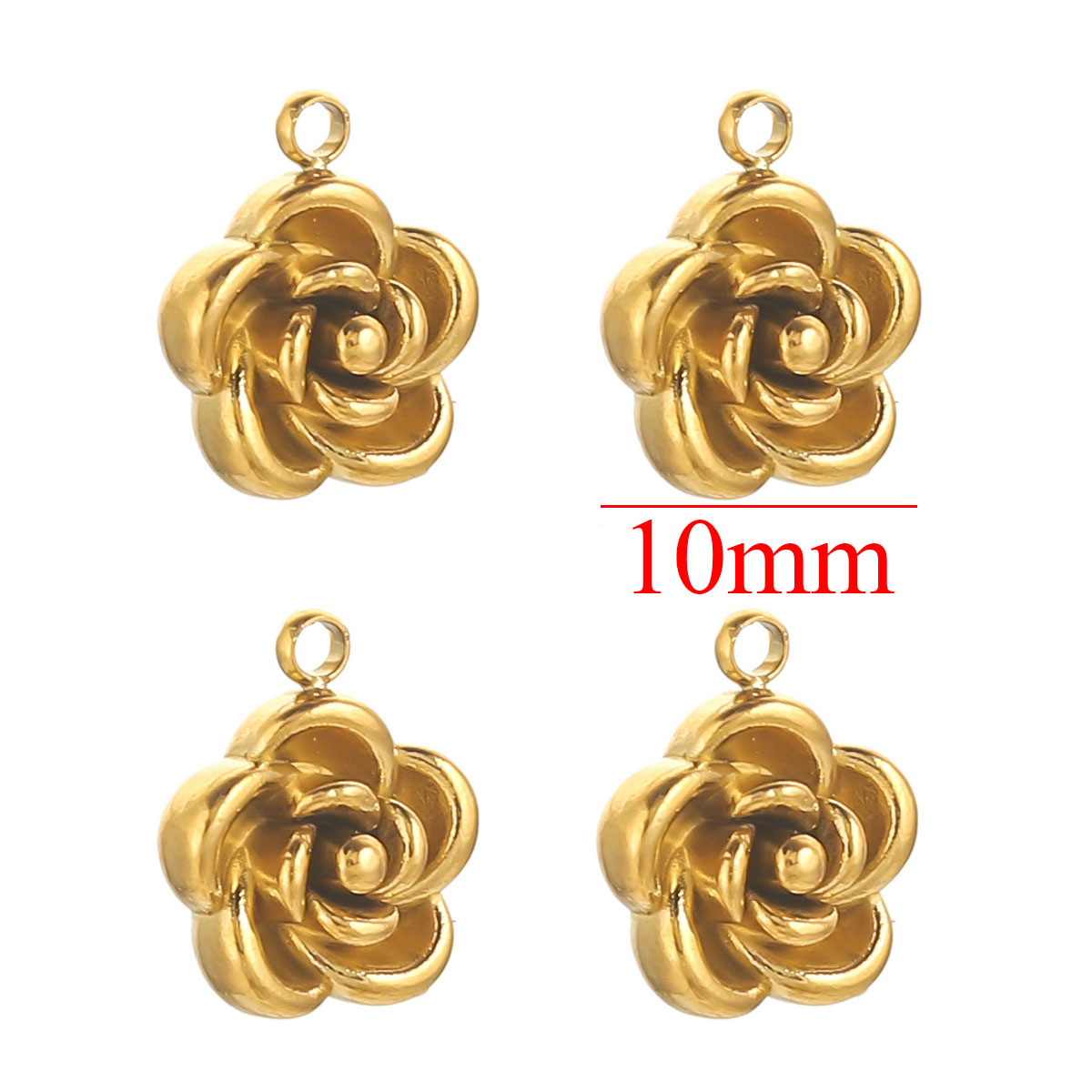 5pcs 8/10mm Stainless Steel Pl - огляд і ціна Rose Gold Bracelet