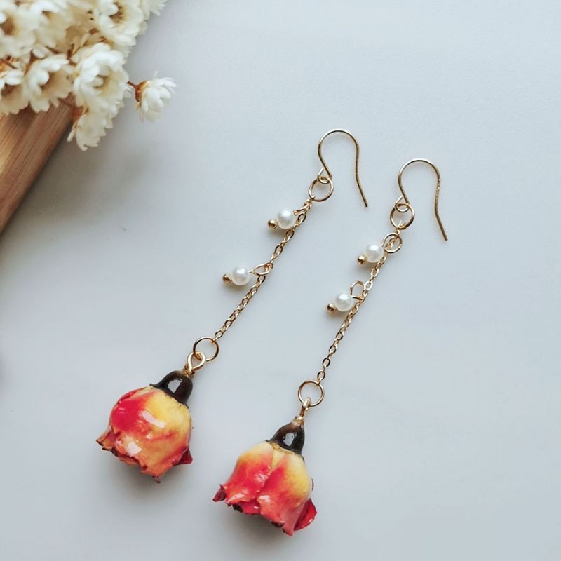Elegant Immortal Rose Pearl Ta - огляд і ціна Pearl Stud Earrings