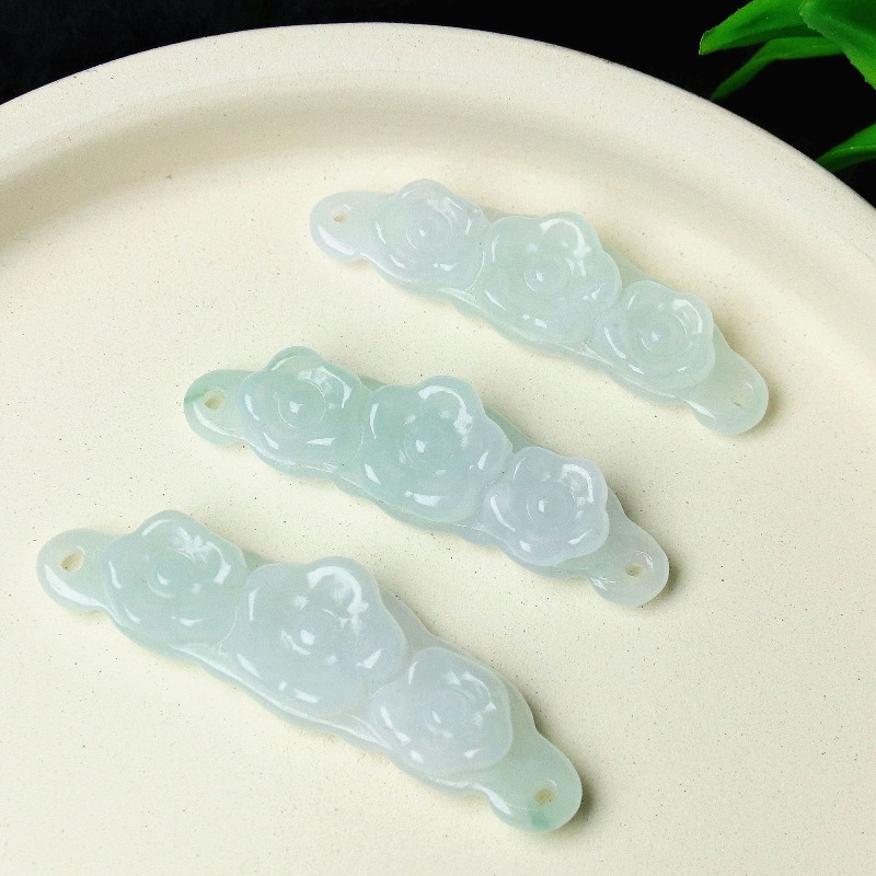 1pc Natural Jadeite Emerald Fl - огляд і ціна Jewelry & Watches Vitopoulos