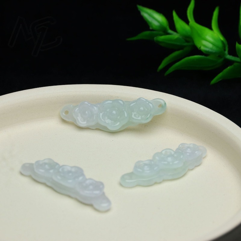 1pc Natural Jadeite Emerald Fl - огляд і ціна Jewelry & Watches Vitopoulos