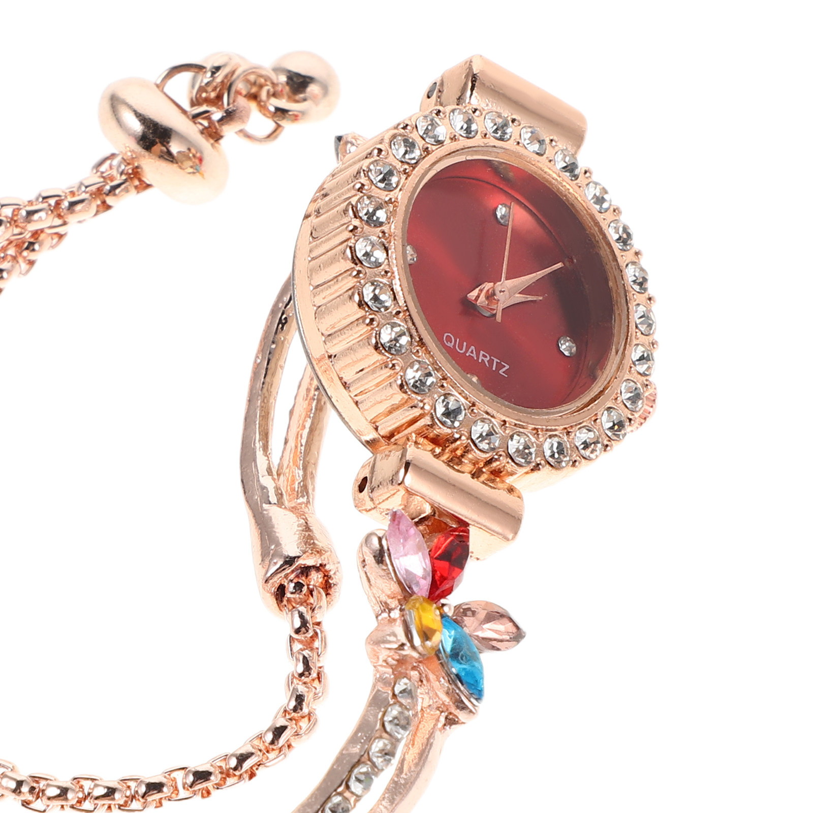 Women's Floral Rhinestone Brac - огляд і ціна Jewels In Quartz Watches