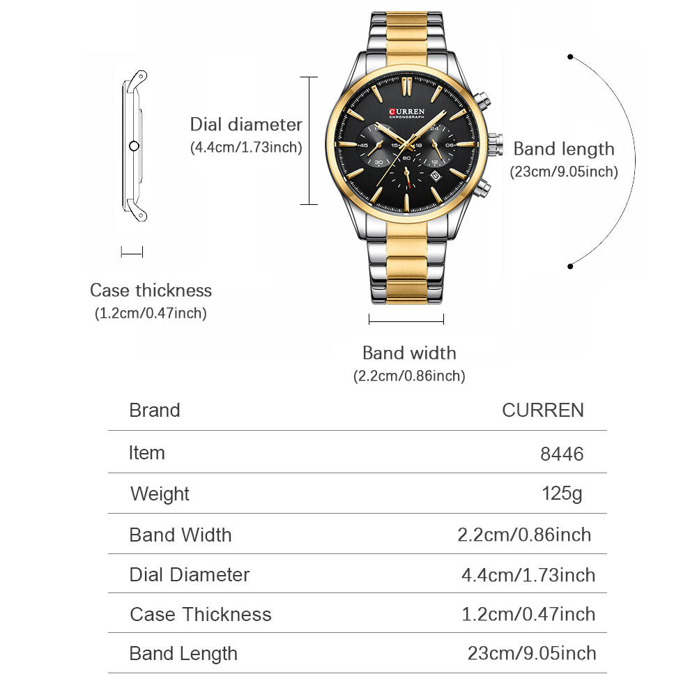 CURREN Casual Quartz Chrono Sp - огляд і ціна Jewellery Watch