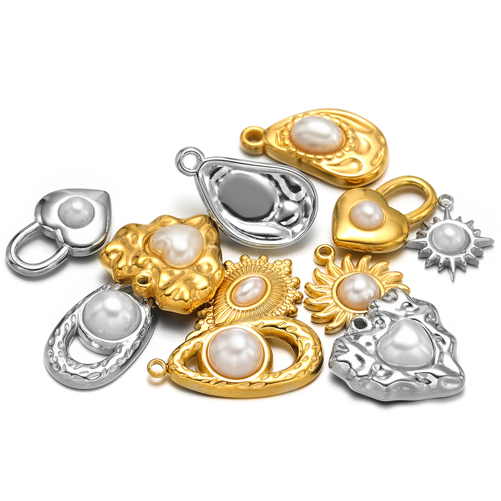 5pcs Stainless Steel Imitation - огляд і ціна Pearl Stud Earrings