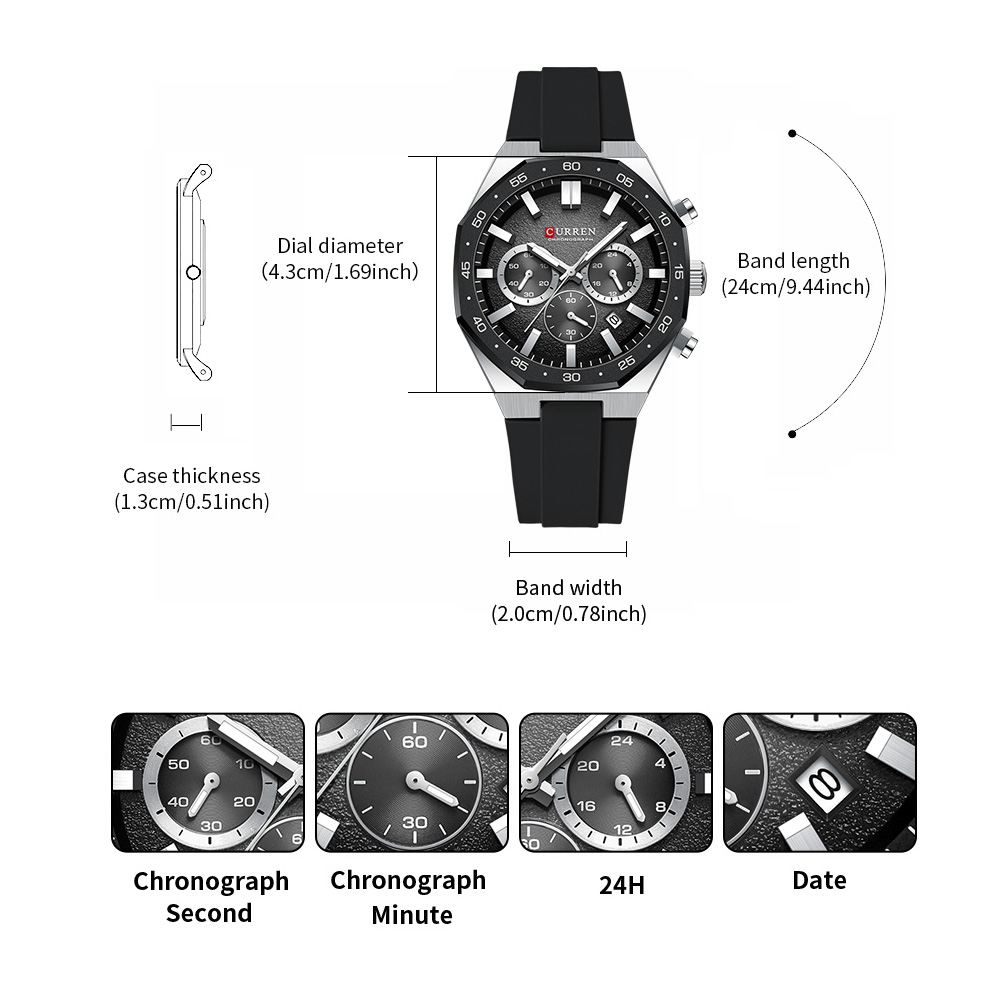 CURREN Fashion Casual Men Spor - огляд і ціна Jewellery Watch