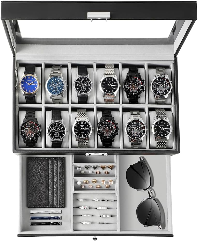 Watch Box Organizer for Men Gi - огляд і ціна Jewelry Watches Box