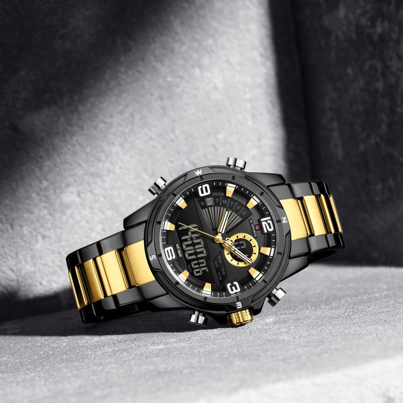 NAVIFORCE Men Dual Display Wat - огляд і ціна Watch Display Box