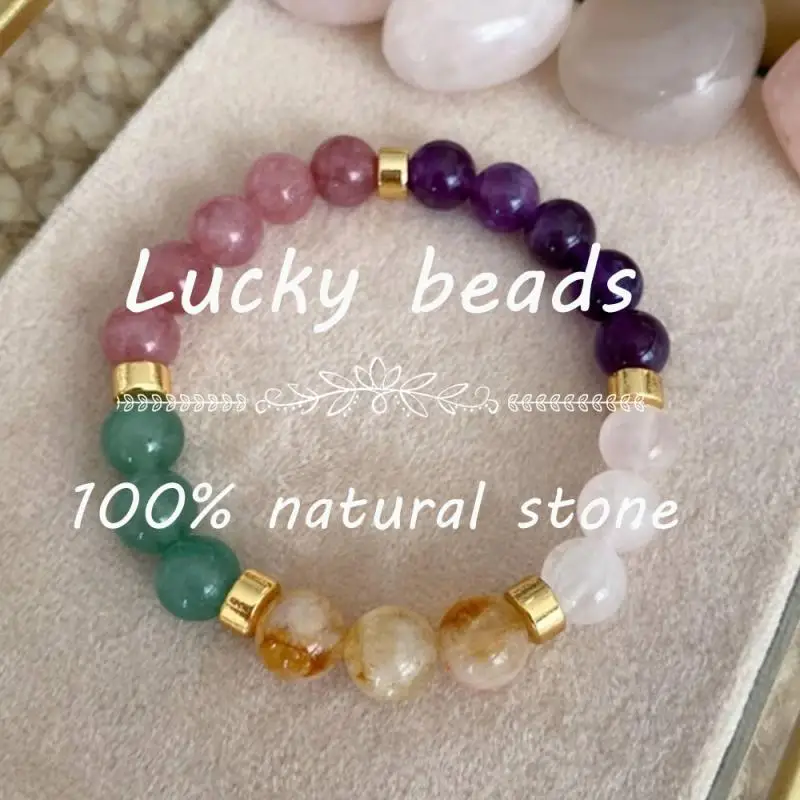 Natural Amethyst Rose Quartz B - огляд і ціна Rose Gold Bracelet
